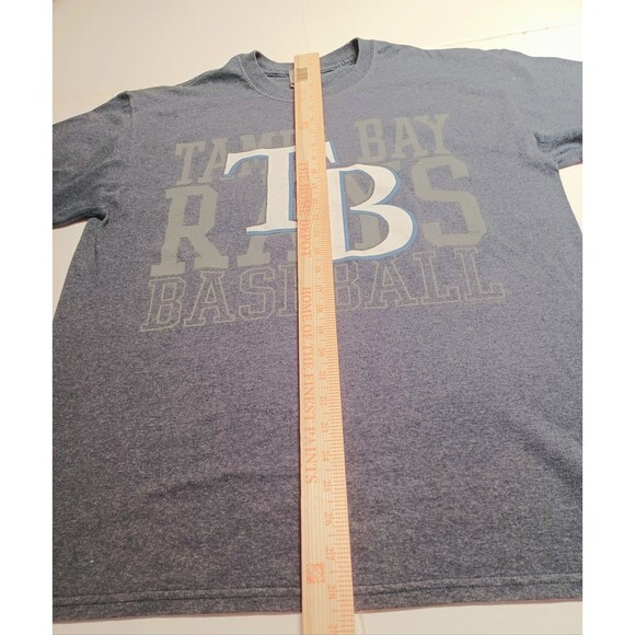 MLB Tampa Bay Rays  Blue Baseball T-shirt Men's Size Large - Picture 4 of 8